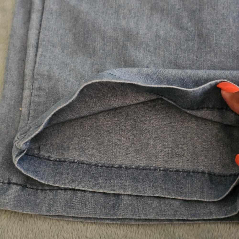 Vince Camuto Blue Wide-Leg Cropped Jeans - Picture 9 of 9